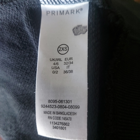 Chicago Bulls Black Sweater Dress Oversized UK Size 2XS Big Graphic Print - Picture 7 of 8